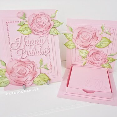 Pink roses set