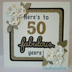 Anniversary card - 50 fabulous years