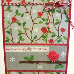 Cute red robbin card