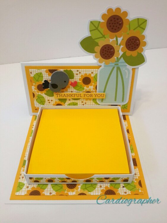 Sunflower note holder