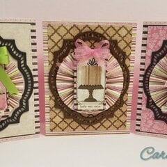 Sweet treats birthday card trio