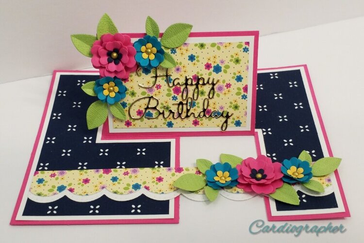 Bright Floral Birthday Impossible Card