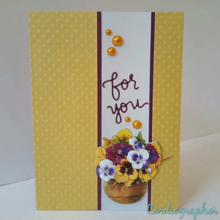 For you - Vellum window panel card