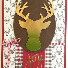 Deer - masculine Christmas card