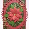 Tri-fold shutter card - holly and poinsettia