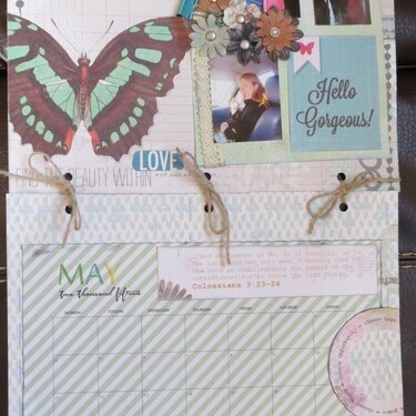 Hello Gorgeous May 2015 Calendar Page