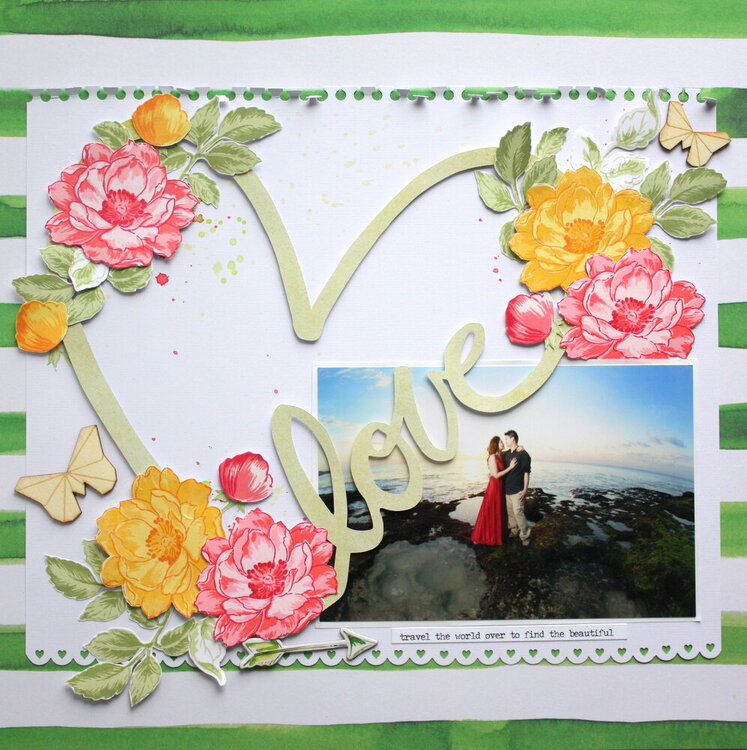 Love Scrapbook layout