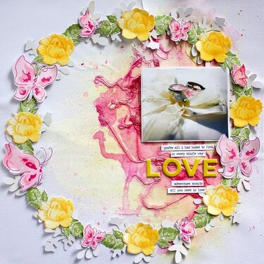 Love Scrapbook Layout