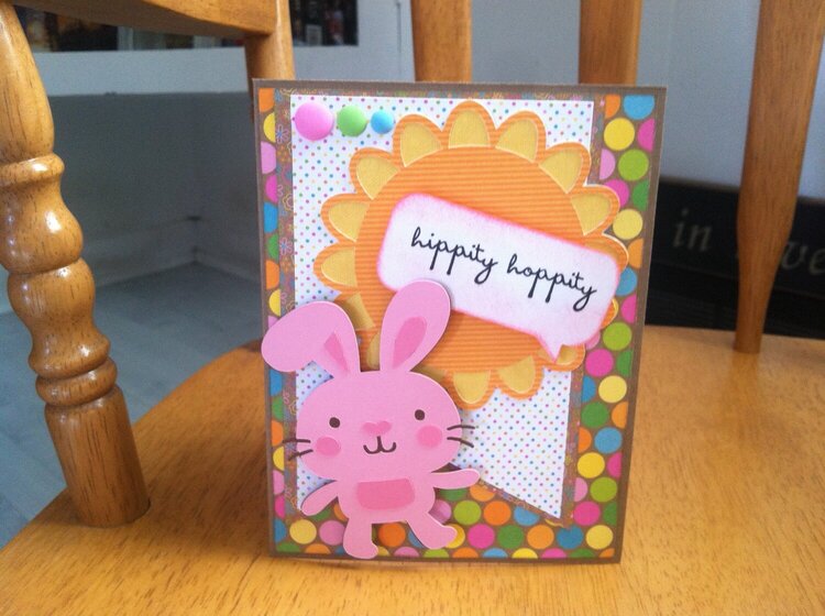 &quot;Hippity-Hoppity&quot; Easter Card