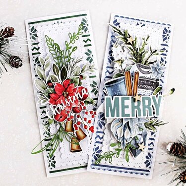 Merry slimline cards