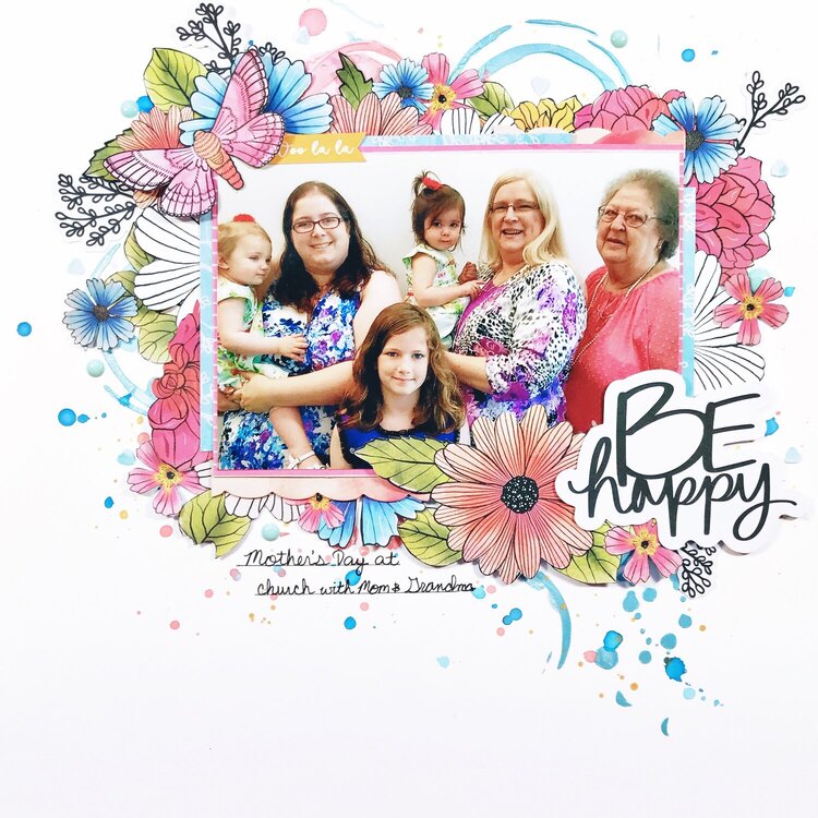 Mothers Day Mixed Media Layout
