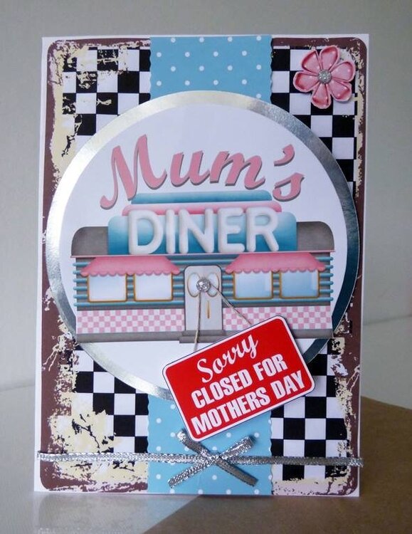 Mums Diner Mothers Day card