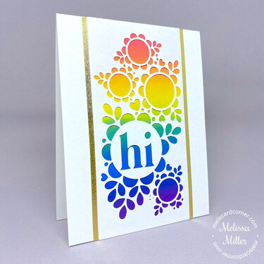Floral Sampler Rainbow Card