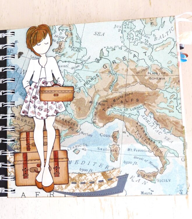 Travel Girl journal pages