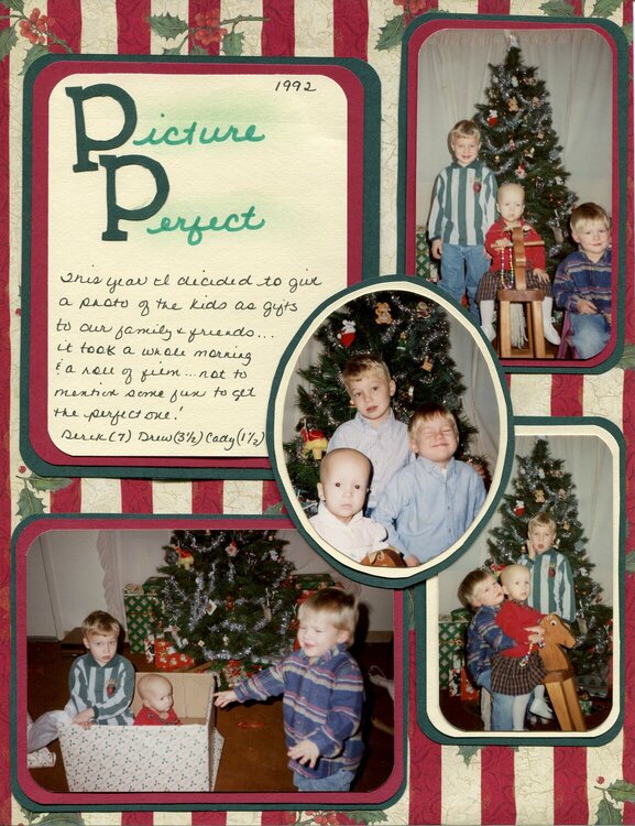 Christmas&#039; Gone By - 1992, home photo shoot (Right page)