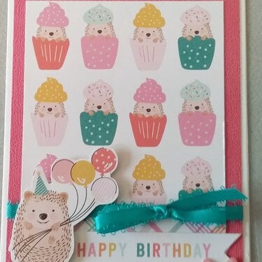 Hedgehog Happy Birthday
