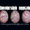 INDONESIAN DRAGON Pysanky egg card