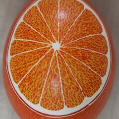 The Orange Pysanka I kept for myself