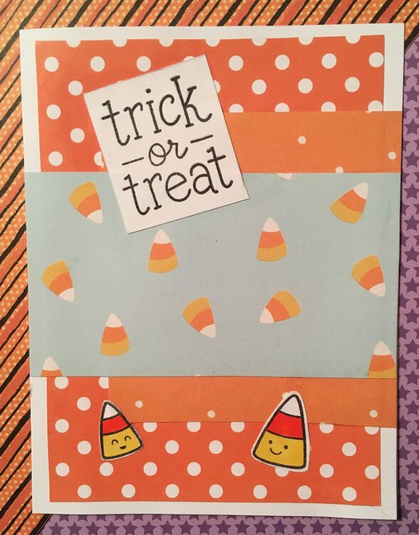 Candy Corn Halloween Card