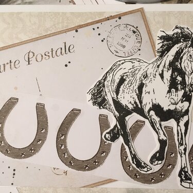 Horse-themed card