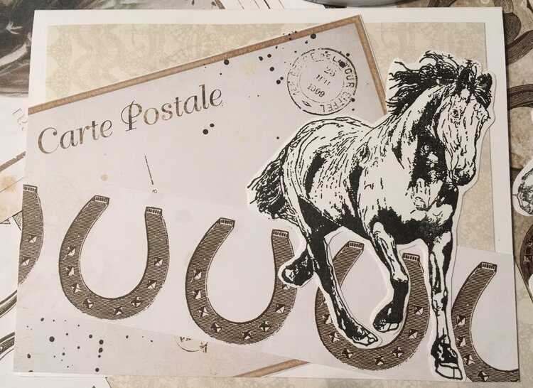 Horse-themed card