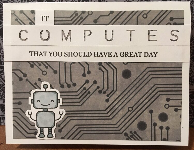 It computes...