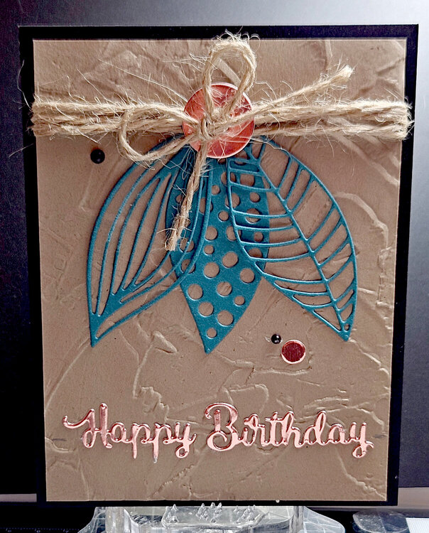 Rustic Masculine Birthday Card