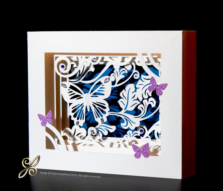 Butterfly Shadow Box Card