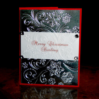 Embossed Foil Christmas Card