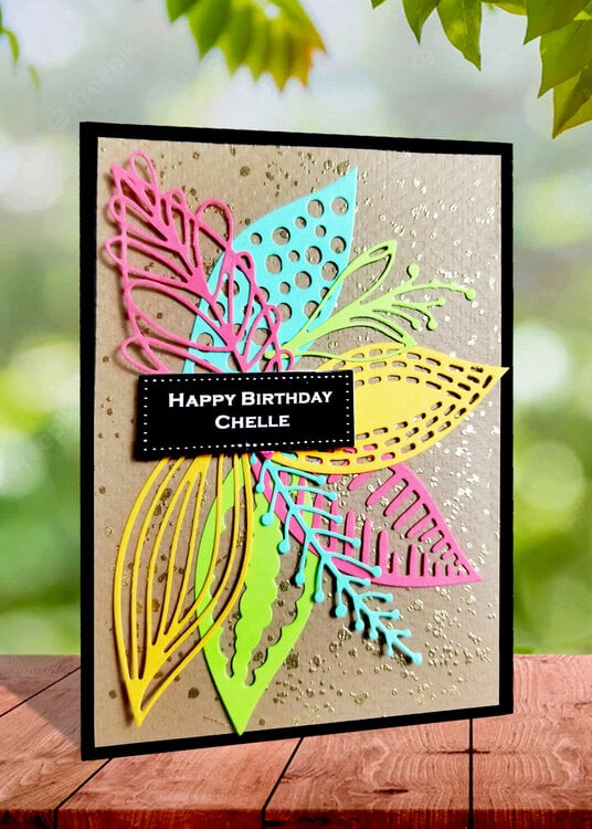 Colorful Leaves Birthday Card