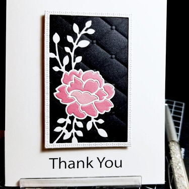 Quilted Inlay Thank You Card