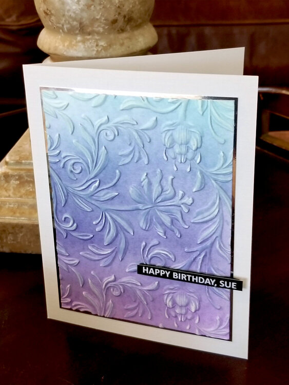 3D Embossed Pastels Birthday Card