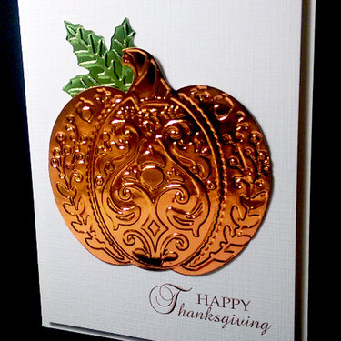 Thanksgiving Pumpkin Card