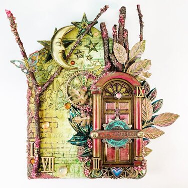 Mixed Media House for Finnabair March 2019 Art Recipe Challenge