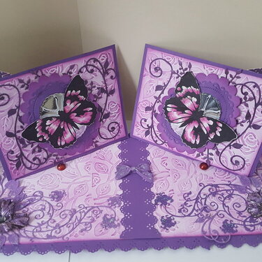 butterfly double easel card