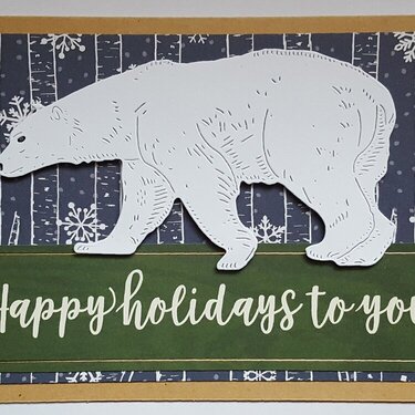 Polar Bear- Happy Holidays