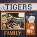 Tigers Baseball with Family
