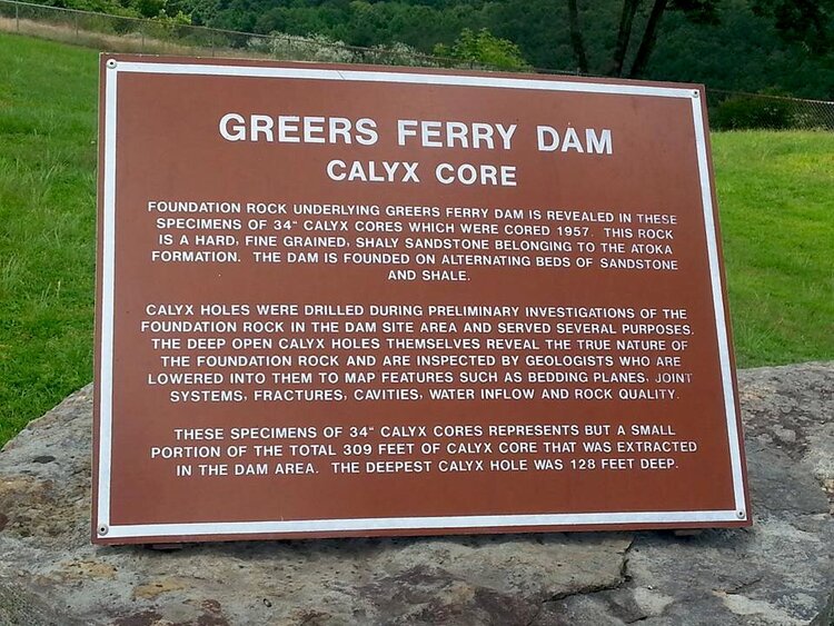 Greers Ferry Dam Historical Marker