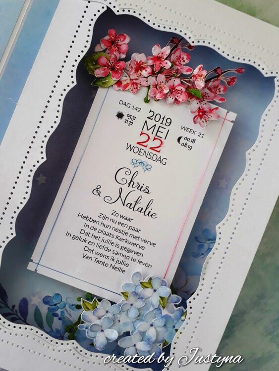 Wedding book-card