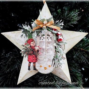 3D star Christmas card