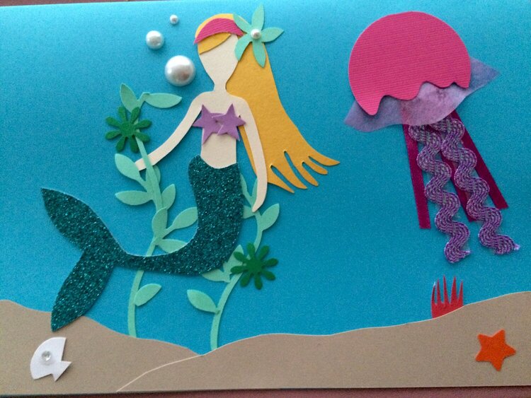 mermaid card