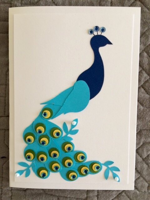 Peacock Card