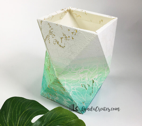 Ombre Watercolor Geometric Holder