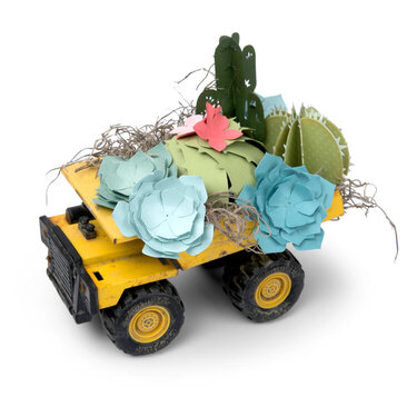 Vintage Toy Truck 3D Succulent Display