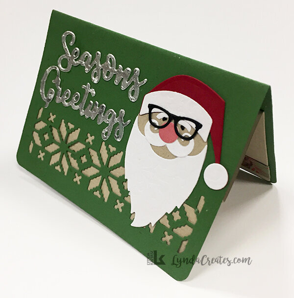 Seasons Greeting Santa Gift Card Holder