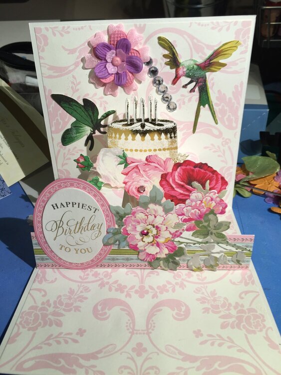 3D Pop Up Floral Card