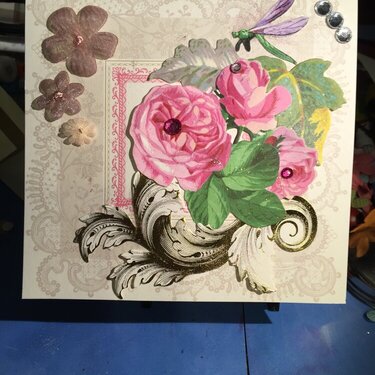 3D floral Card