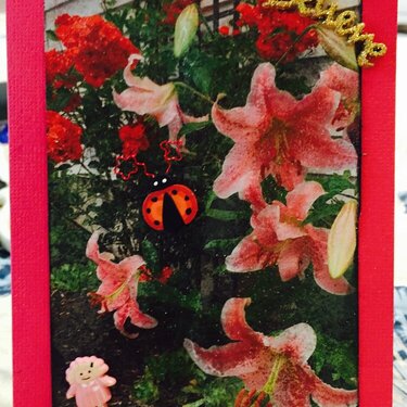 Floral Photo Card #9