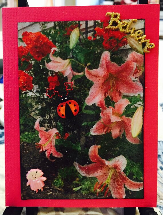Floral Photo Card #9