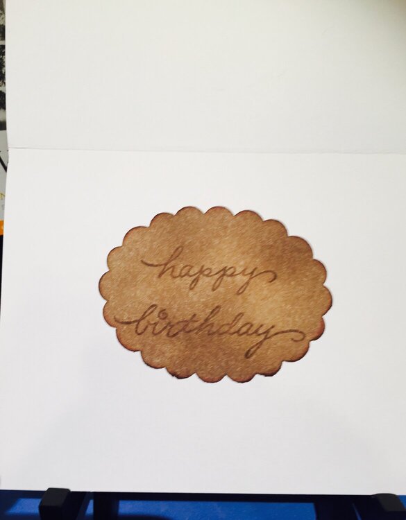 Hi/Happy Birthday Card #1: Inside